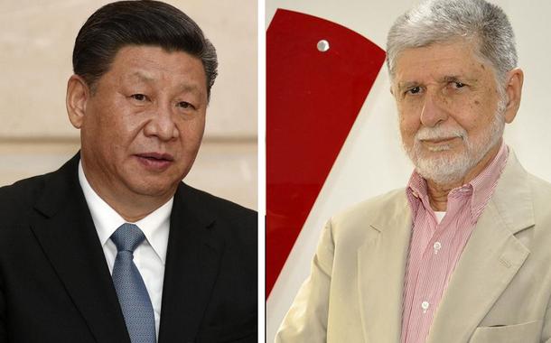 Xi Jinping e Celso Amorim