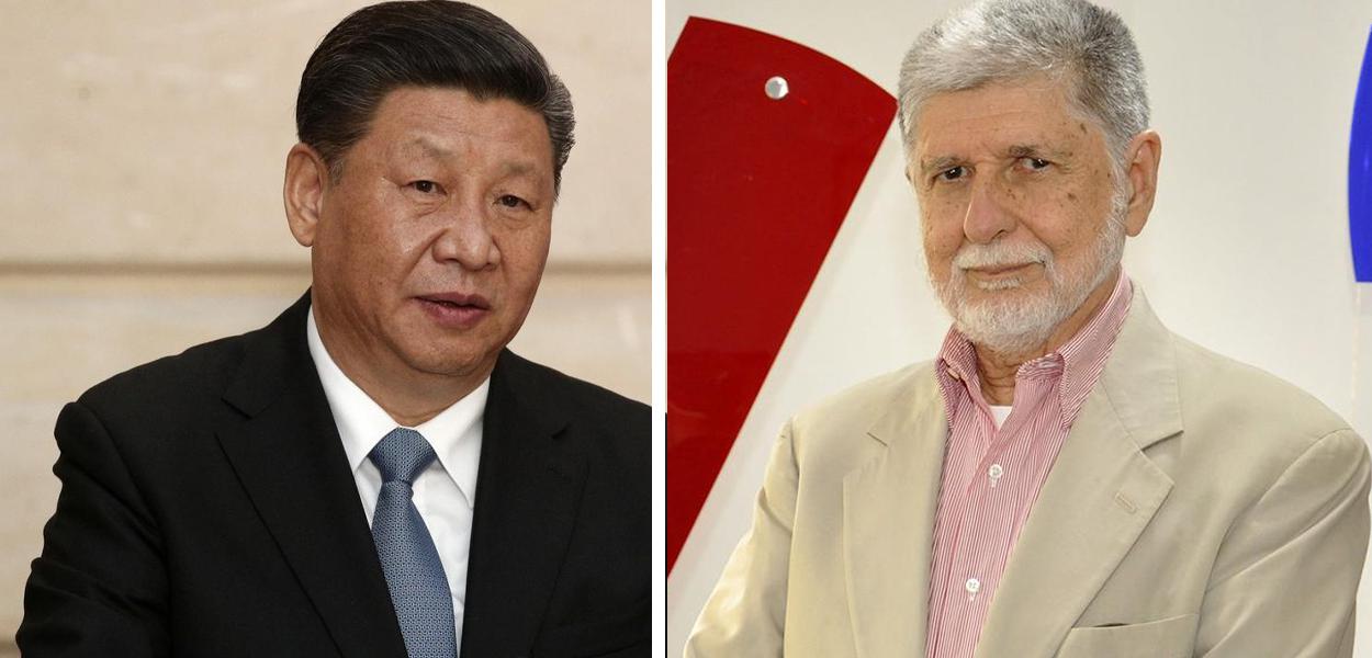 Xi Jinping e Celso Amorim