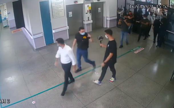 Imagens das câmeras de segurança mostram momento da invasão