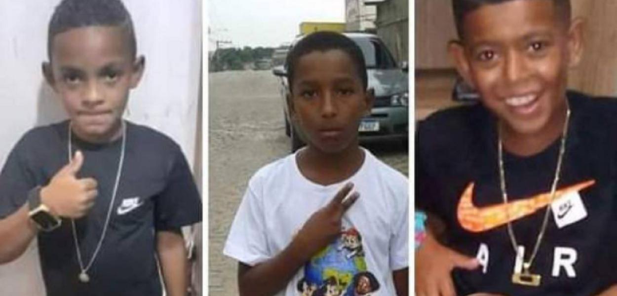 Lucas, Alexandre e Fernando, os três meninos desaparecidos em Belford Roxo (RJ) ao final de dezembro
