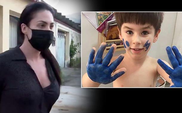 Monique Medeiros e menino Henry Borel