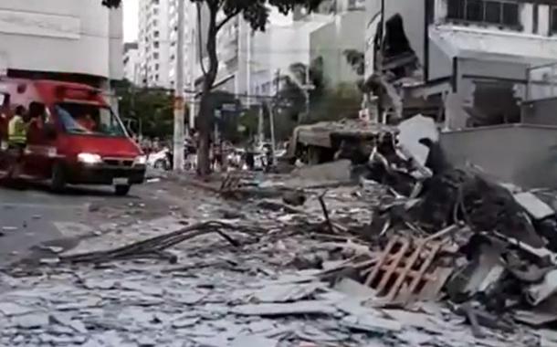 Caminhão também atingiu uma central de gás (GLP)