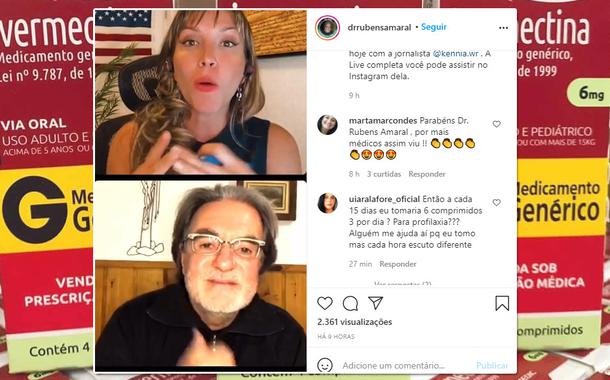 Médico nefrologista Rubens Amaral e a jornalista Kennia Wiswesser