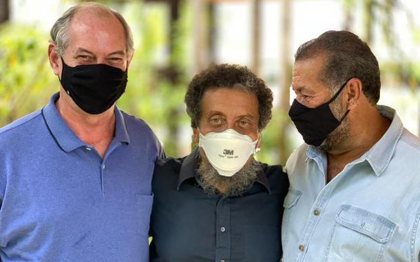 Ciro Gomes, João Santana e Carlos Lupi