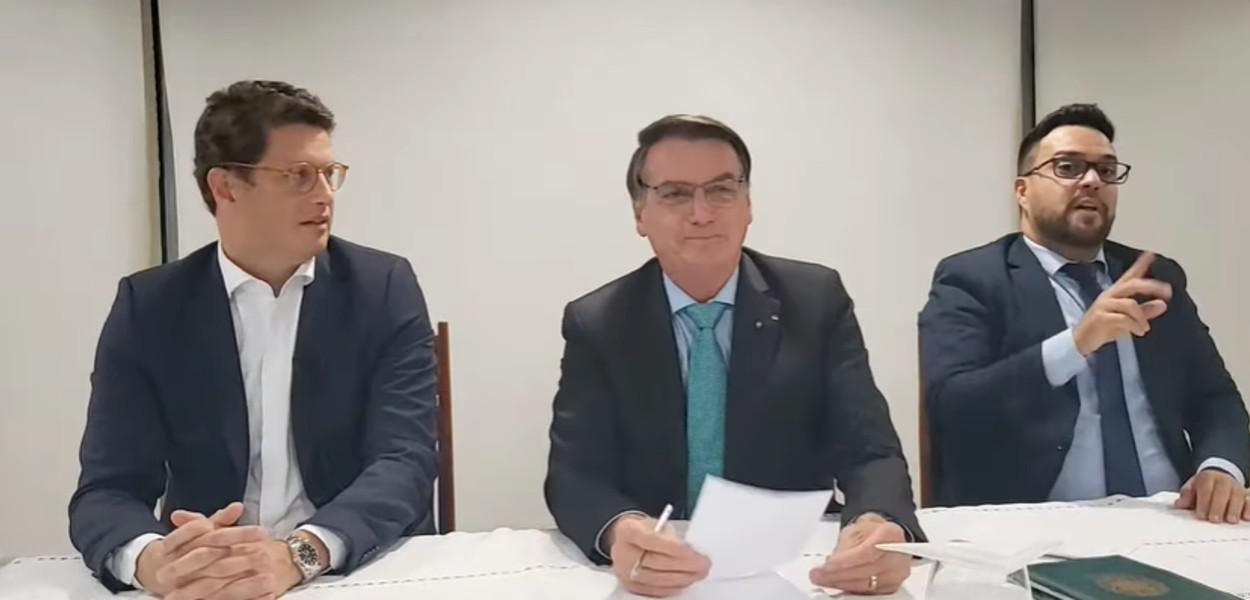 Ricardo Salles e Jair Bolsonaro