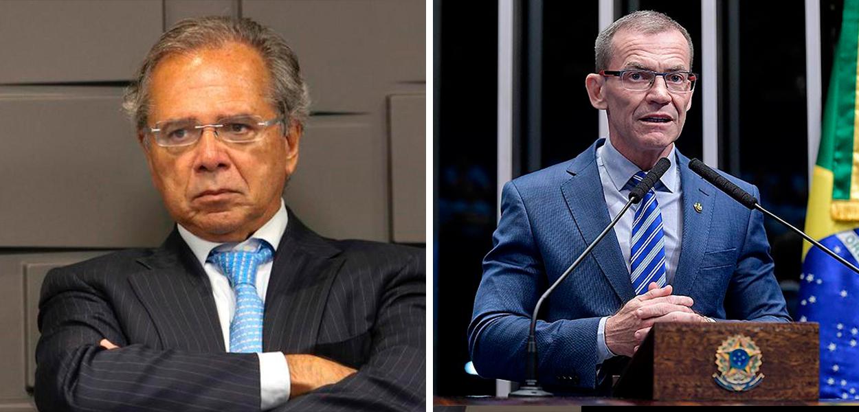 Paulo Guedes e Fabiano Contarato