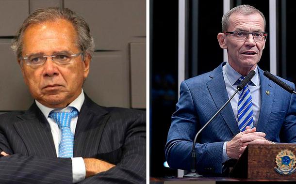 Paulo Guedes e Fabiano Contarato