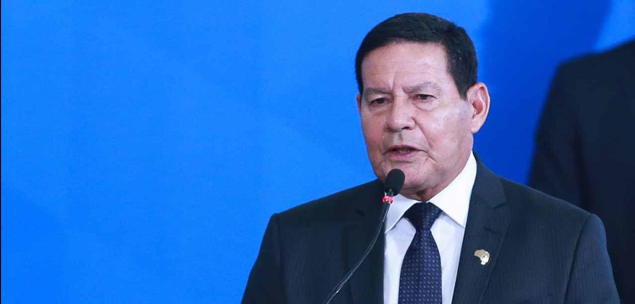 O vice-presidente da república, general Hamilton Mourão