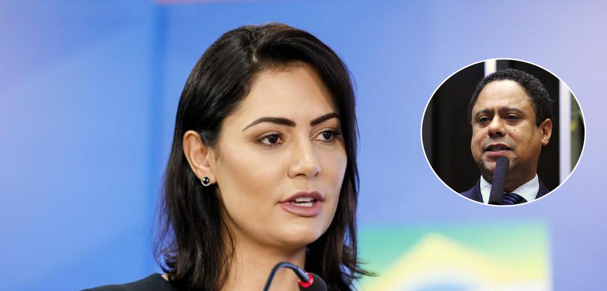 Michelle Bolsonaro e Orlando Silva