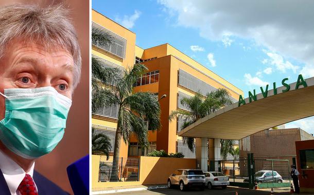 Porta-voz da Rússia, Dmitry Peskov, e a Anvisa