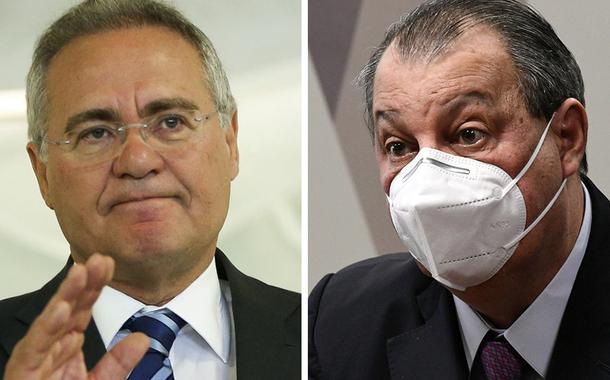 Renan Calheiros (MDB-AL) e Omar Aziz (PSD-AM)