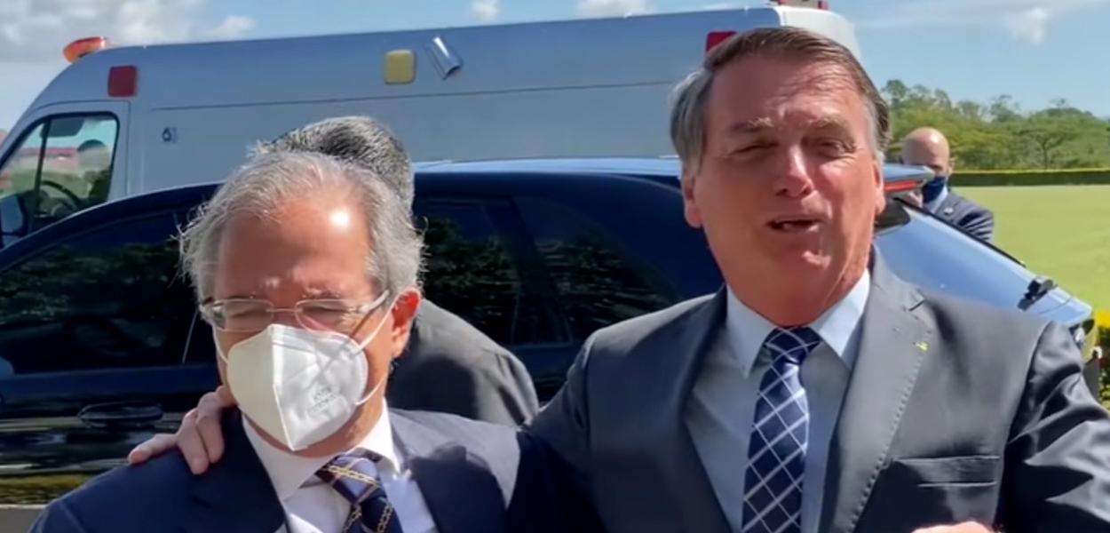 Paulo Guedes e Jair Bolsonaro