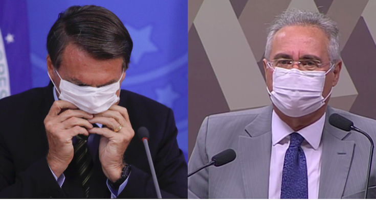 Bolsonaro e Renan Calheiros (Foto: reprodução)