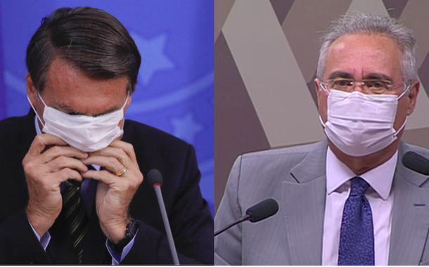 Bolsonaro e Renan Calheiros (Foto: reprodução)