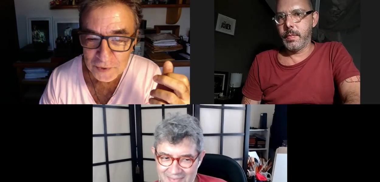 Miguel Paiva, Renato Aroeira e Andre Dahmer