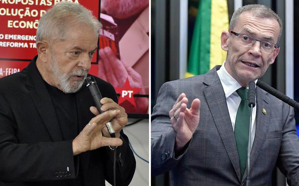 Ex-presidente Lula e Fabiano Contarato