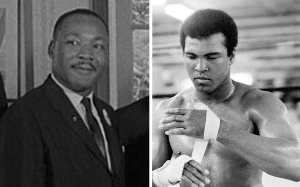 Luther King e Cassius Clay