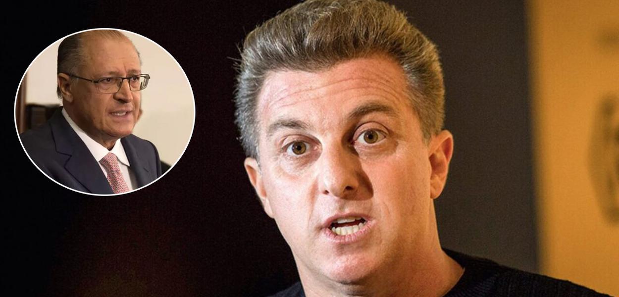 Ex-governador Geraldo Alckmin e o apresentador Luciano Huck