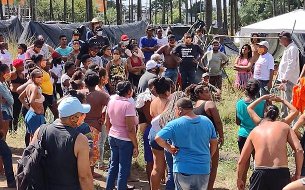 Ocupação em área da Petrobras em Itaguaí (foto: Movimento do Povo)