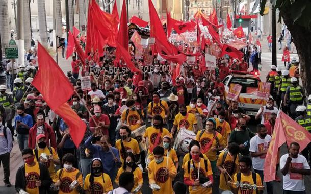 Ato do 1º de Maio do PCO no centro de São Paulo