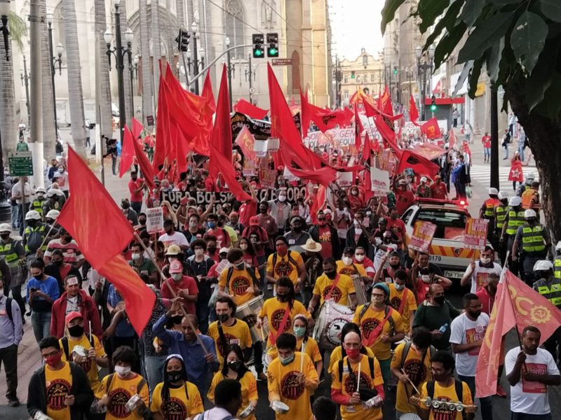 Ato do 1º de Maio do PCO no centro de São Paulo