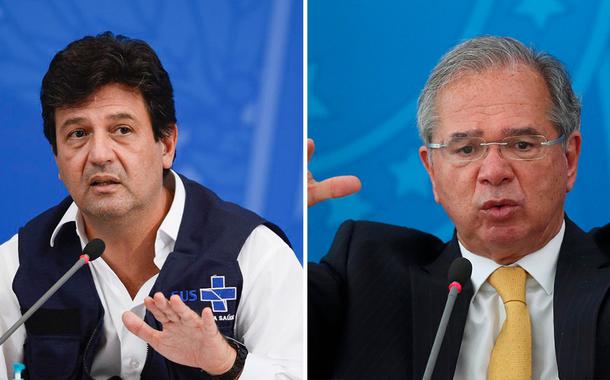 Luiz Henrique Mandetta e Paulo Guedes