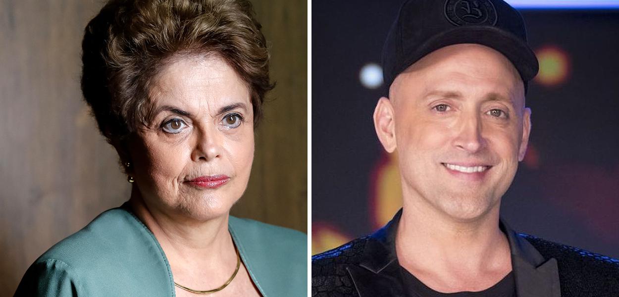 Dilma Rousseff e o ator Paulo Gustavo