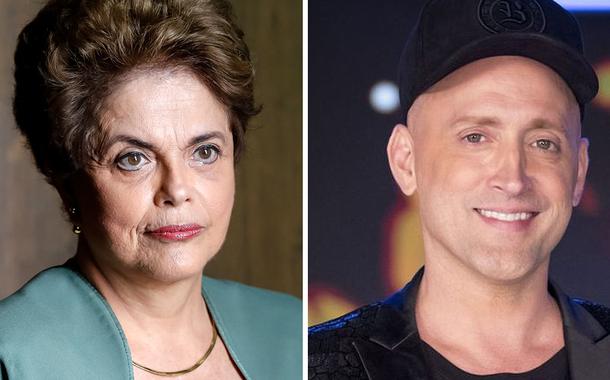 Dilma Rousseff e o ator Paulo Gustavo