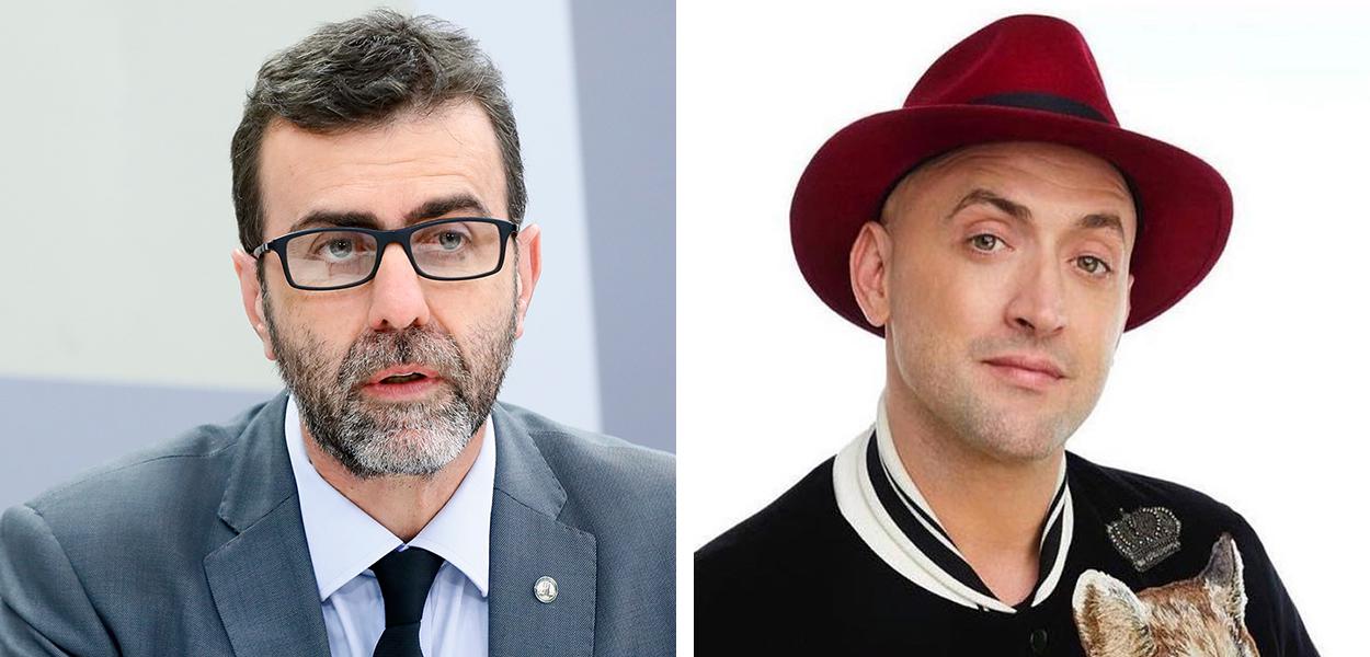 Deputado Marcelo Freixo (PSOL-RJ) e o ator Paulo Gustavo