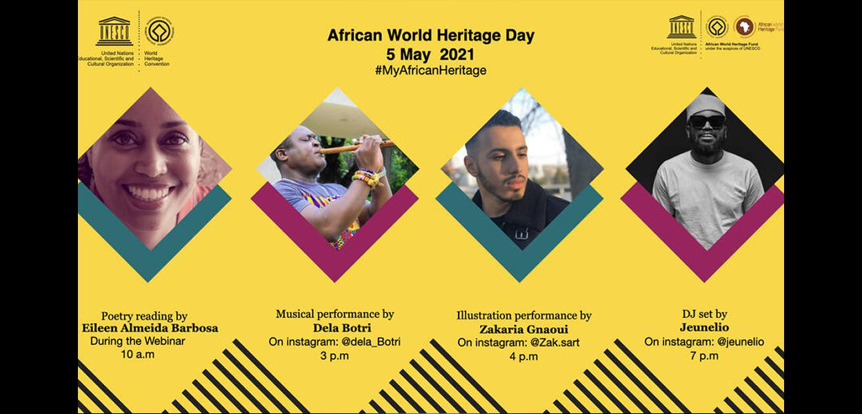 A live de comemoração do Dia do Patrimônio Mundial Africano pode ser acompanhada pelo Instagram