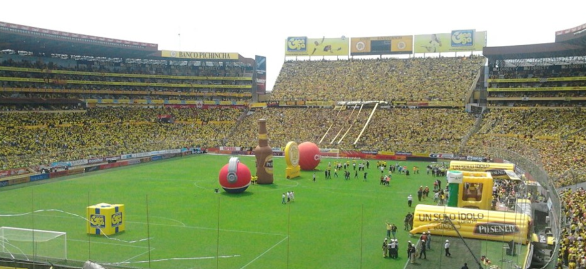 Estádio Monumental do Barcelona em Guyaquil será o palco da partida