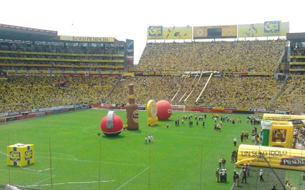 Estádio Monumental do Barcelona em Guyaquil será o palco da partida