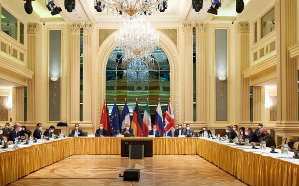 Reunião dos diplomatas por acordo nuclear com o Irã no Grand Hotel Wien, em Viena, na Áustria