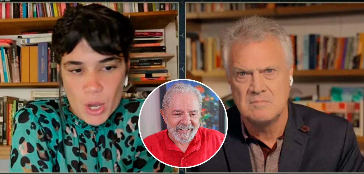 Luana Carvalho, Lula e Pedro Bial