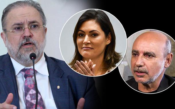 Procurador-geral da República, Augusto Aras, Michelle Bolsonaro e Fabrício Queiroz