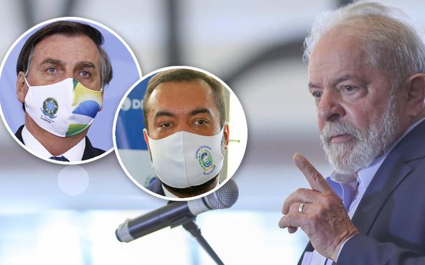 Jair Bolsonaro, o governador do Rio, Cláudio Castro, e o ex-presidente Lula