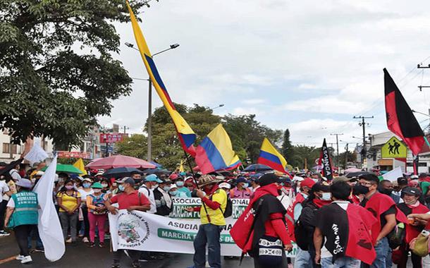 Manifestação na Colômbia