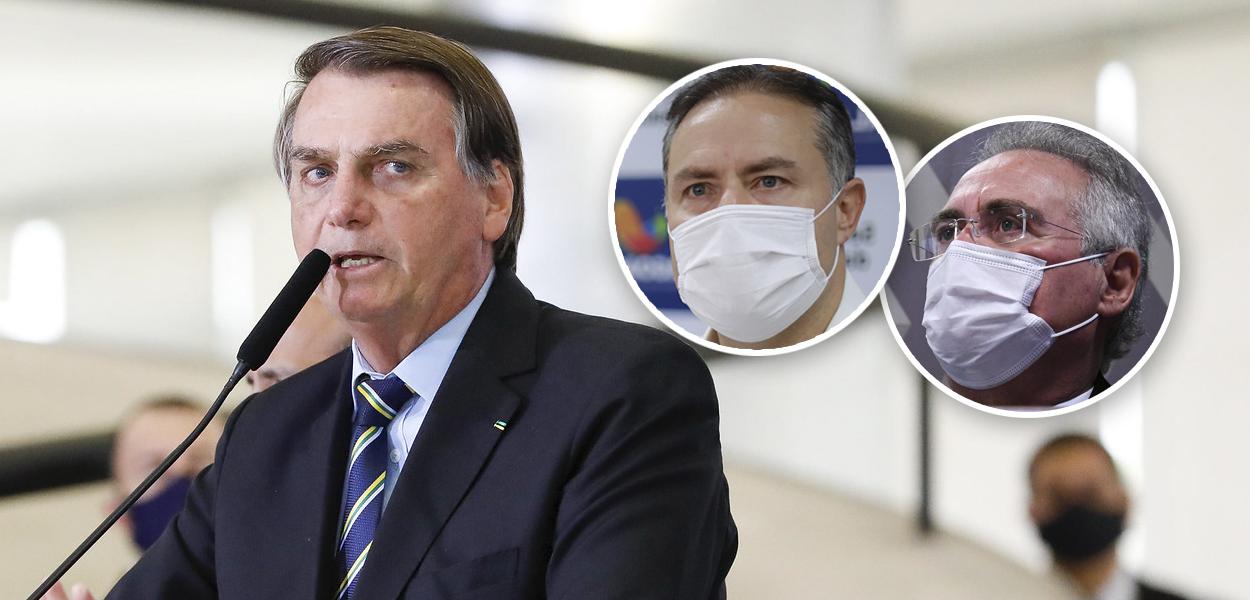 Jair Bolsonaro, Renan Filho e Renan Calheiros