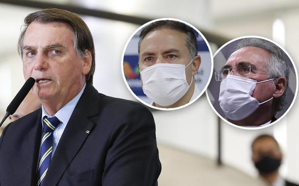 Jair Bolsonaro, Renan Filho e Renan Calheiros