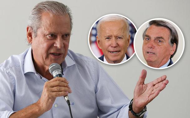 José Dirceu, Joe Biden e Jair Bolsonaro