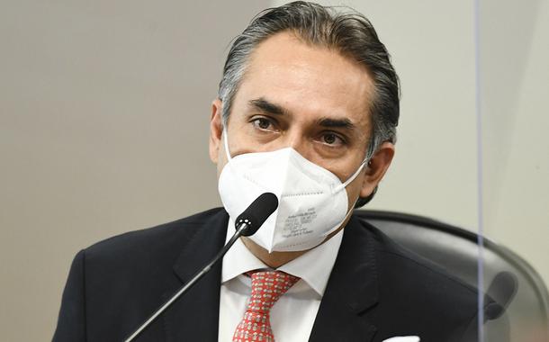 Carlos Murillo em depoimento na CPI da Covid no Senado nesta quinta-feira (13)