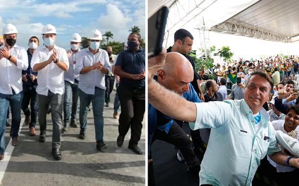 Renan Filho e Jair Bolsonaro em Alagoas