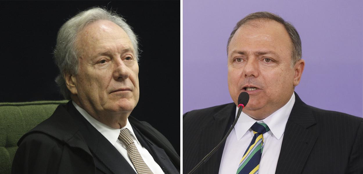 Ricardo Lewandowski e Eduardo Pazuello