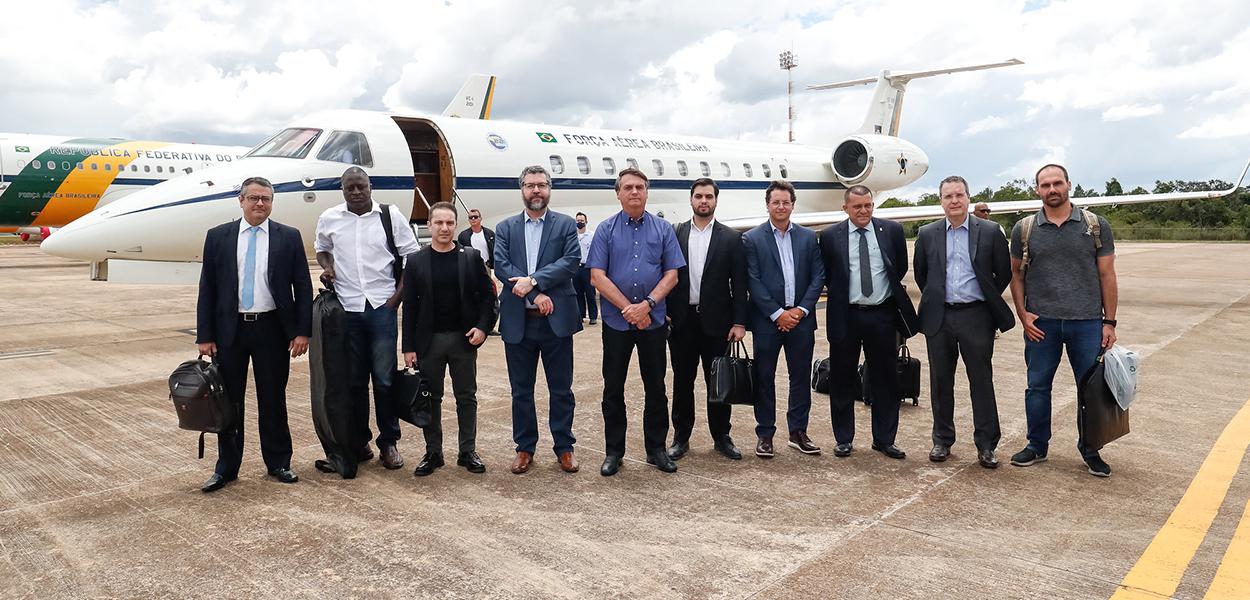 Comitiva do governo Jair Bolsonaro