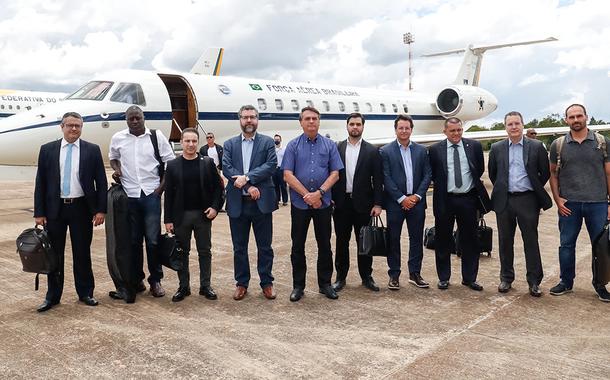 Comitiva do governo Jair Bolsonaro