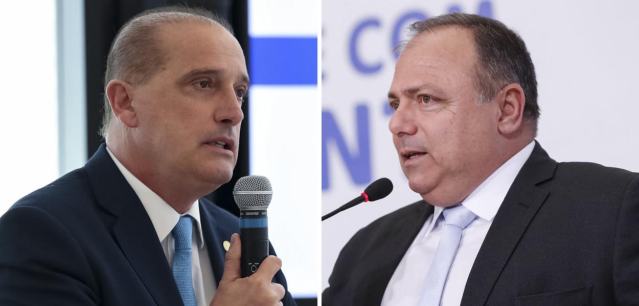 Onix Lorenzoni e Eduardo Pazuello