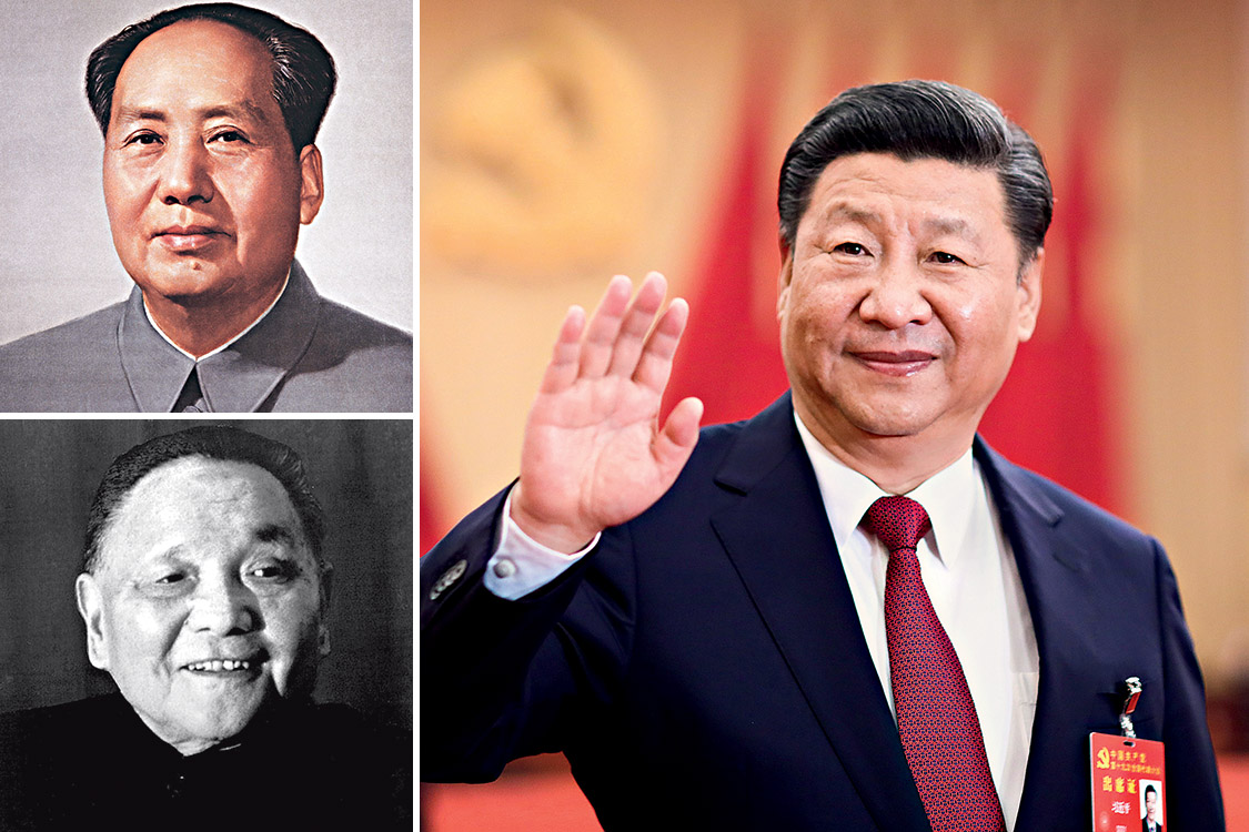 Mao Tsé Tung, Deng Xiaoping e Xi Jinping