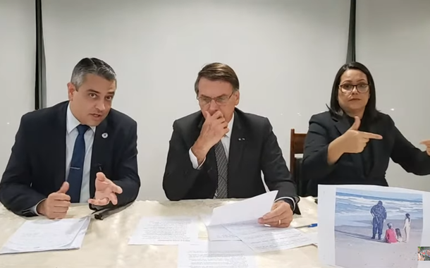 Hélio Angotti e Jair Bolsonaro