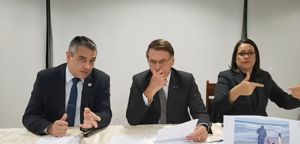 Hélio Angotti e Jair Bolsonaro