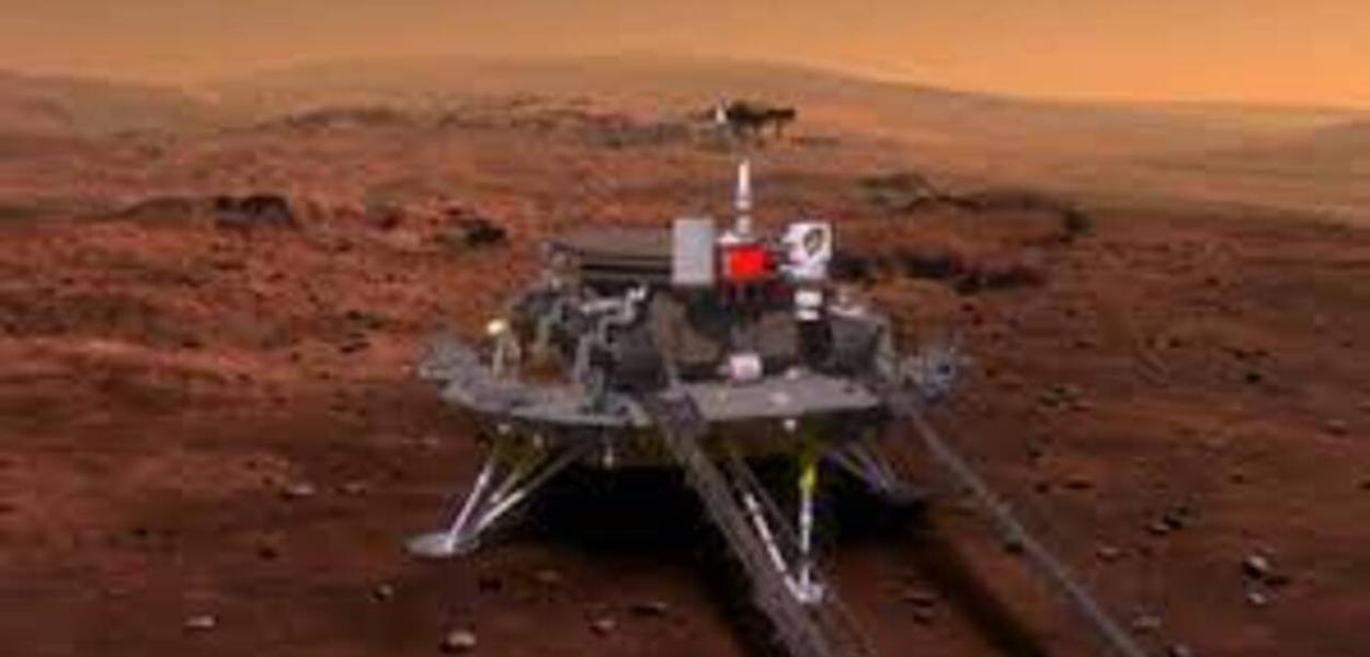 Robô chinês pousa em Marte